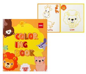 Omalovánky ZVÍŘATA 12 listů DELI EN043