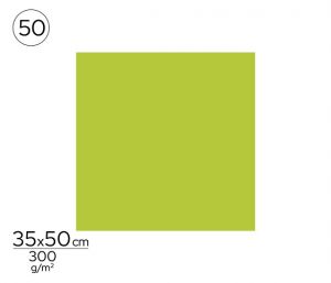 Papír barevný 35 x 50cm zelený bledě