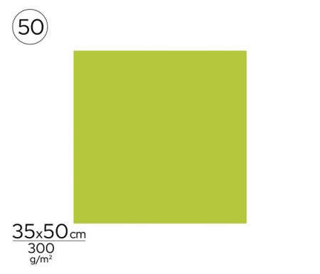 Papír barevný 35 x 50cm zelený bledě