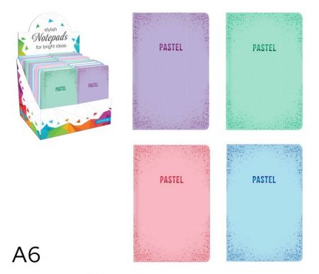 Kniha záznamová A6 linka 96l Pastel mix