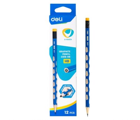 Tužka HB s gumou šestihranná U-TOUCH DELI EC016-HB