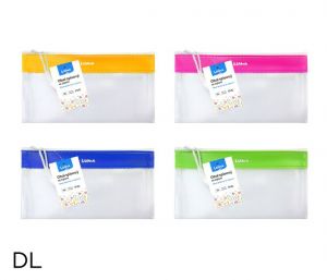 Obal spisový se zipem síťovaný DL, PVC LUMA mix