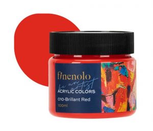 Barva akrylová 100ml, červená FINENOLO DELI EC17-BE