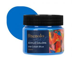 Barva akrylová 100ml, modrá kobaltově FINENOLO DELI EC17-CB