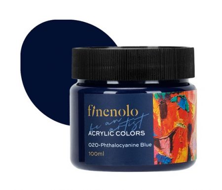 Barva akrylová 100ml, modrá tmavě FINENOLO DELI EC17-PB