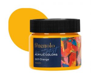 Barva akrylová 100ml, oranžová FINENOLO DELI EC17-OR