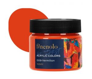Barva akrylová 100ml, rumělková FINENOLO DELI EC17-VR