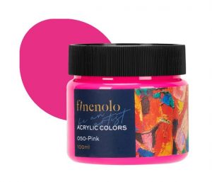 Barva akrylová 100ml, růžová FINENOLO DELI EC17-PK