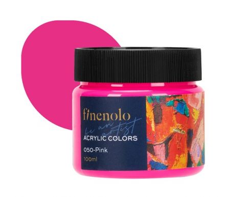 Barva akrylová 100ml, růžová FINENOLO DELI EC17-PK