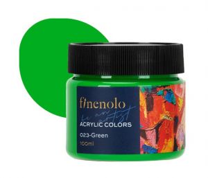 Barva akrylová 100ml, zelená FINENOLO DELI EC17-GN