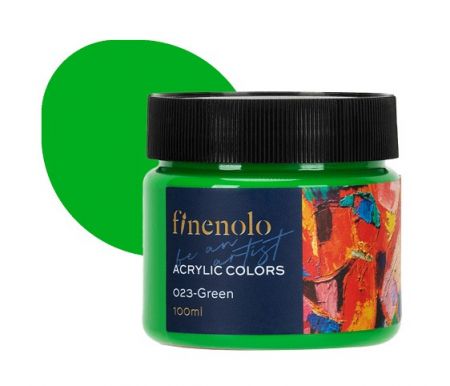 Barva akrylová 100ml, zelená FINENOLO DELI EC17-GN