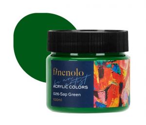 Barva akrylová 100ml, zelená tmavě FINENOLO DELI EC17-SG