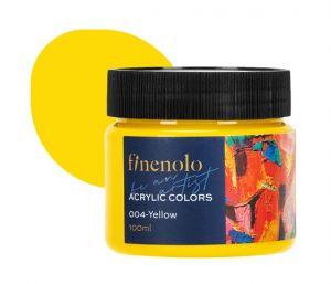 Barva akrylová 100ml, žlutá FINENOLO DELI EC17-YL
