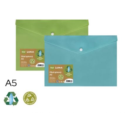 Obal spisový s klopou a drukem A5 ECO LUMA mix