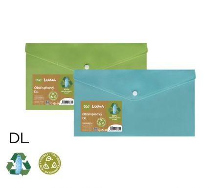 Obal spisový s klopou a drukem DL ECO LUMA mix