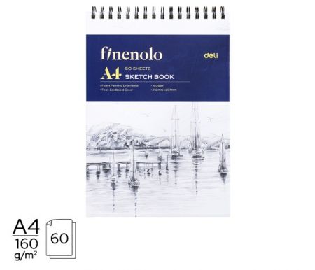 Skicák A4 60l FINENOLO DELI EC276