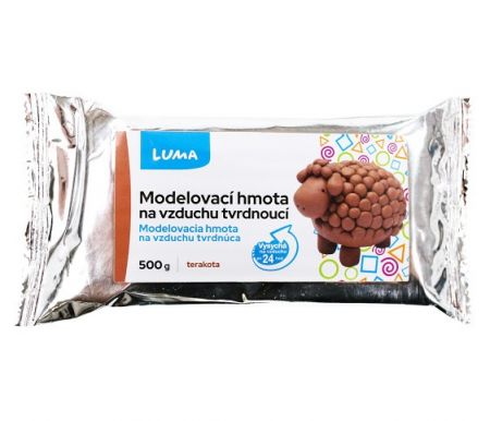 Modelovací hmota hnědá, 500g LUMA