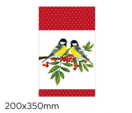 Sáček celofán barevný 20 x 35cm ptáček LUMA