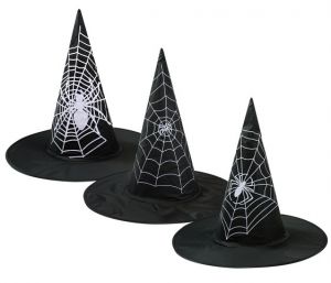 Klobouk čarodějnický bílá pavučina LUMA mix