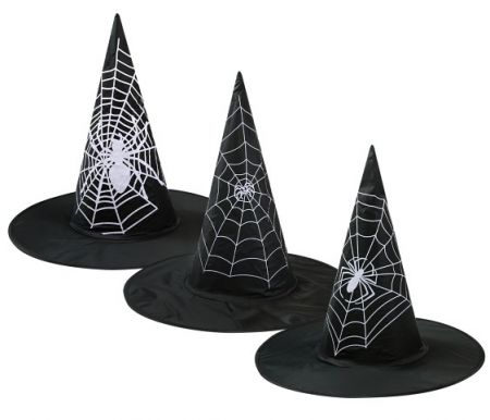 Klobouk čarodějnický bílá pavučina LUMA mix