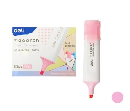Zvýrazňovač DELI ES621S pastel růžový