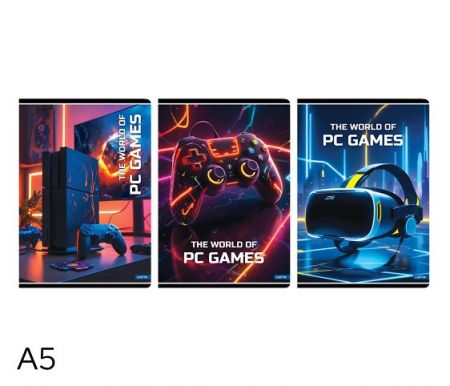 Sešit A5 linka 52l PC Games mix