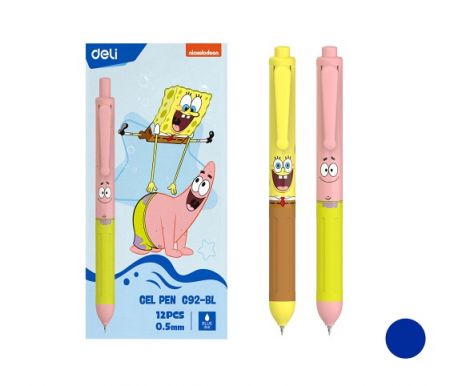 Propiska gelová SPONGEBOB DELI EG92-BL modrá mix