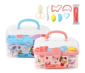 Plastelína měkká s vůní kufřík 24 barev DELI EY007 mix