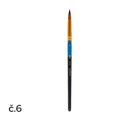 Štětec syntetický kulatý č.  6 DELI EC408-6