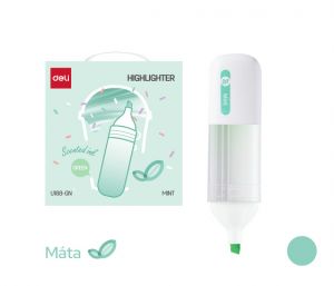 Zvýrazňovač s vůní DELI EU188-GN pastel zelený
