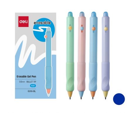 Propiska mazací gelová DELI EG310-BL modrá mix