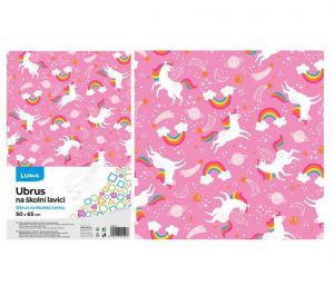 Ubrus na školní lavici JEDNOROŽCI LUMA