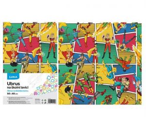 Ubrus na školní lavici SUPERHRDINOVÉ LUMA