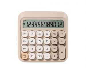 Kalkulačka DELI EM36 béžová