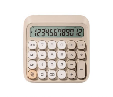 Kalkulačka DELI EM36 béžová
