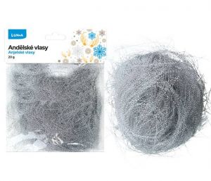 Andělské vlasy stříbrné 20g LUMA