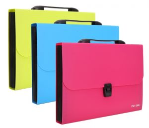 Aktovka spisová A4 13 přihrádek RIO DELI EB40302 mix