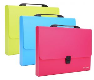 Aktovka spisová box A4  1 přihrádka RIO DELI EB50002 mix