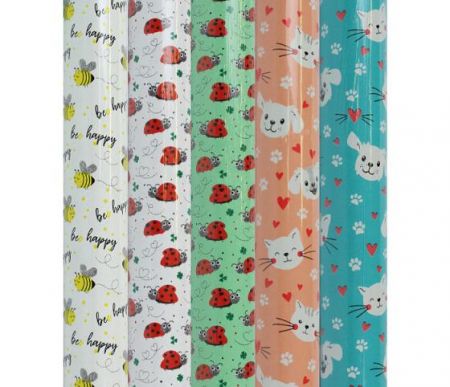 Balicí papír role 2m x 70cm, dětský mix 2