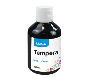 Barvy temperové LUMA 250ml černá