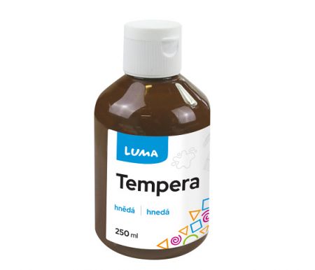 Barvy temperové LUMA 250ml hnědá