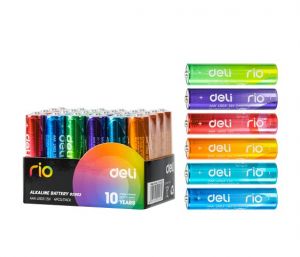 Baterie alkalická AAA mikrotužková LR03 4ks RIO DELI E82903