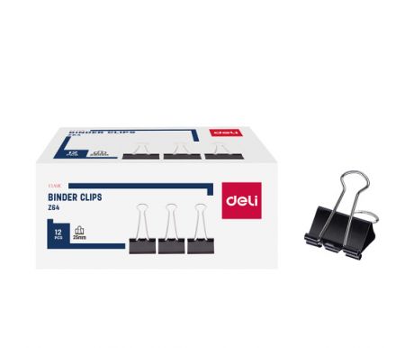 Binder clip 25mm, 12ks DELI EZ64