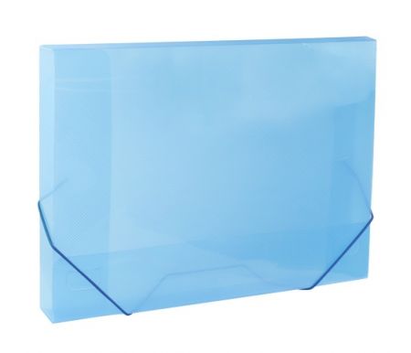 Desky na spisy s gumou, box A4 LUMA, modré