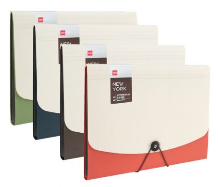 Desky na spisy A4 13 přihrádek NEW YORK DELI E5558 mix