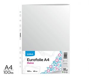 Eurofólie A4 - matná 100ks LUMA