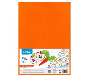 Filc A4 oranžový LUMA, 10ks