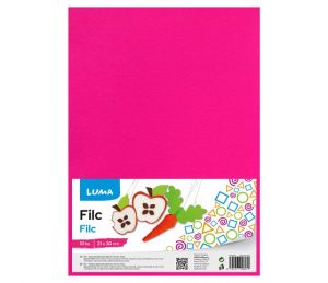 Filc A4 růžový LUMA, 10ks