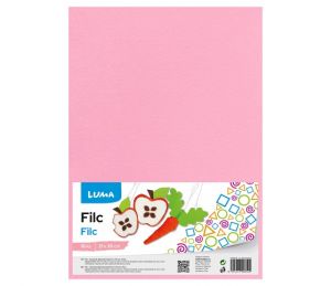 Filc A4 růžový světle LUMA, 10ks