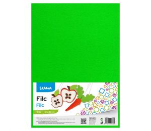 Filc A4 zelený světle LUMA, 10ks
